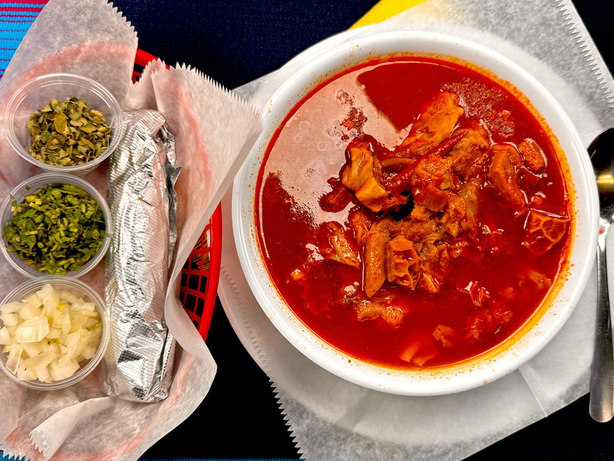 Menudo at Taqueria Los Primos in Santa Cruz, CA